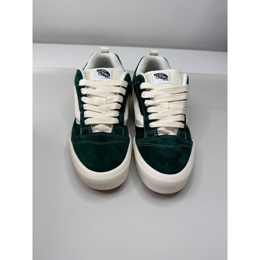 Vans Knu Skool Pig Suede Green Sneakers Water Repellent VN000CS0CX2 Mens 11 NEW - Picture 4 of 9